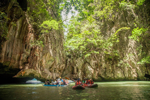 Phuket : Excursion d&#039;une journée en hors-bord dans les îles James Bond et Khai