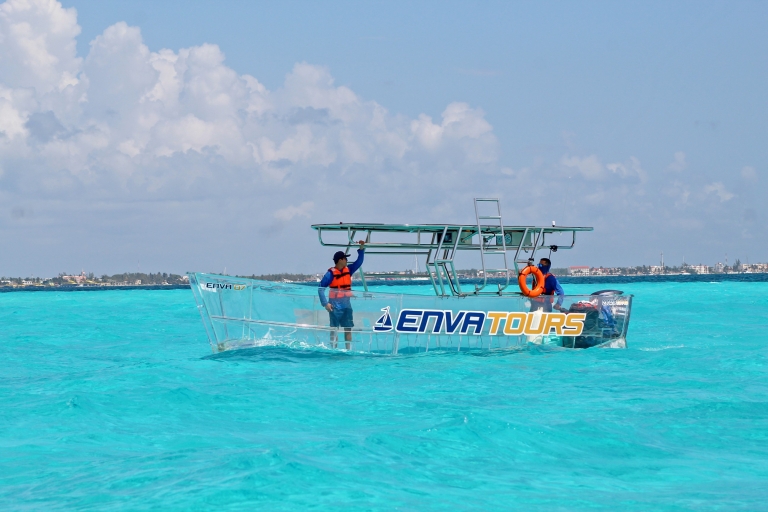 Cancún: Transparent Boat Tour