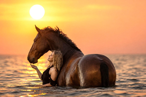 Sea & Desert Horse Riding Tour & Optional Private Photoshoot 2-Hour Horse Ride — Without Transfer (Entry Ticket Only)