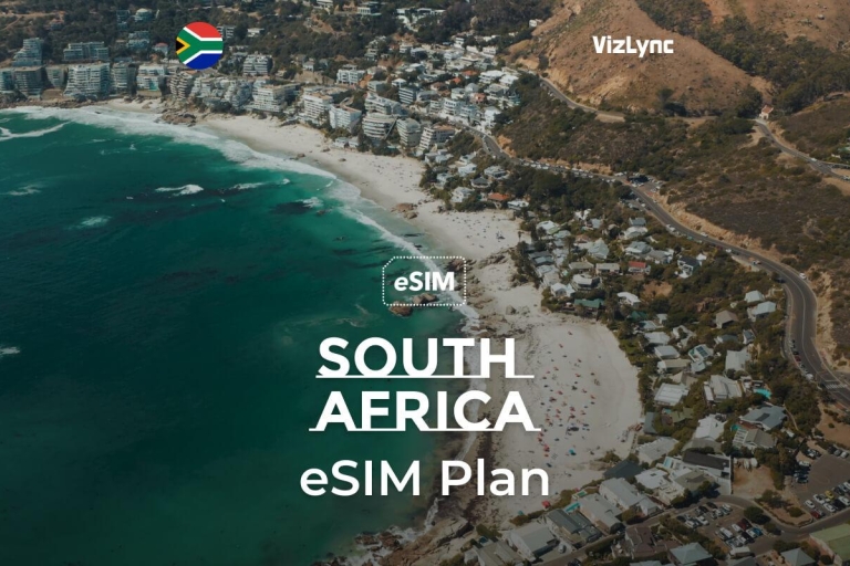 Blijf verbonden in Zuid-Afrika met eSIM's met alleen data.Zuid-Afrika 1 GB voor 14 dagen