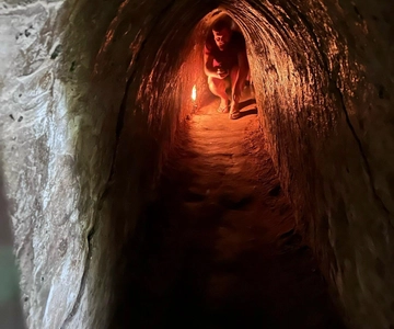HCMC:Cu Chi Ben Duoc tunnelit:Aito ja vähemmän turistinen-Max10