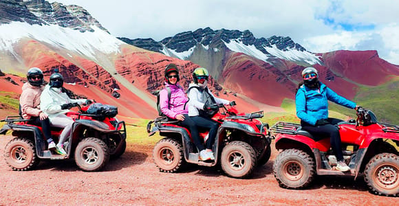 From Cusco: Rainbow Mountain and Red Valley ATV Tour.