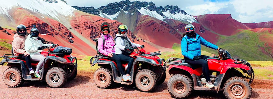 Da Cusco: tour in quad alla Rainbow Mountain e alla Valle Rossa.
