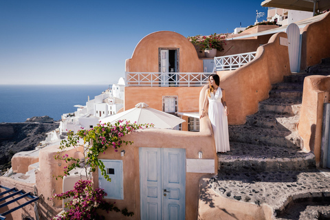 Santorin : séance photo privée avec un photographe professionnelSession Signature Santorin
