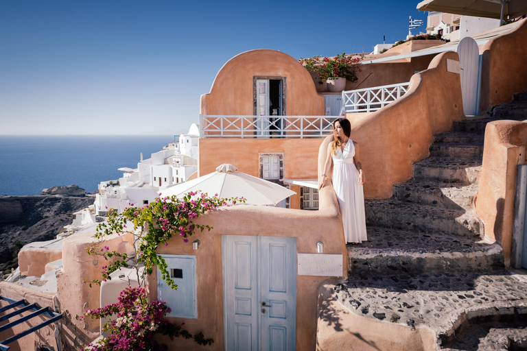 Santorin : séance photo privée avec un photographe professionnelSession Signature Santorin
