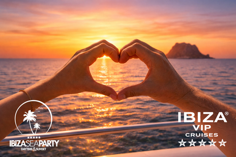 ibiza: 3 Islands—1 Day VIP Boat Formentera & EsVedra Sunset PREMIUM TICKET with 5.5h Premium Open Bar, Lunch & Dinner
