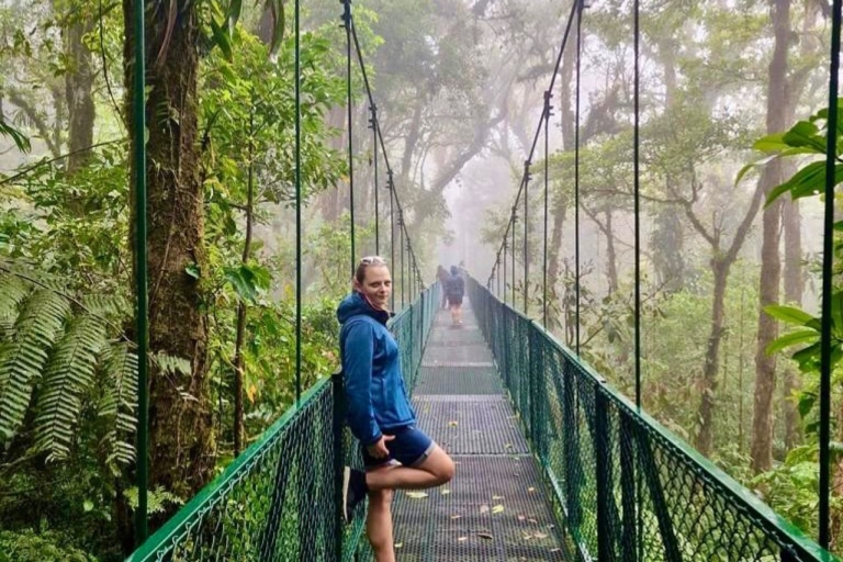 Depuis San José : Ponts suspendus de Monteverde et après-midi de repos