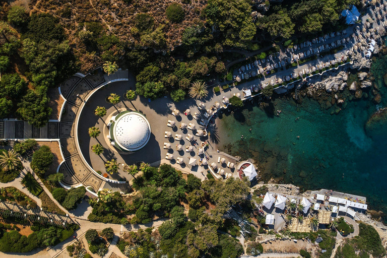 Båtutflykt till Anthony Quinn&#039;s Bay (mat och dryck ingår)Biljetter till segelbåt + Transfer Kiotari, Gennadi, Fanes