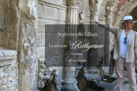 From Chania: Rethymno - Argiroupolis Village - Kournas LakePremium Vehicle 3-seats