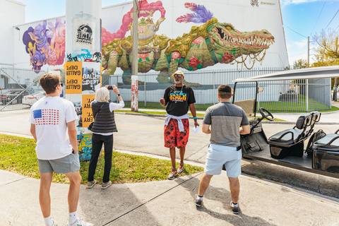 Miami : quartier des artistes de Wynwood en voiturette