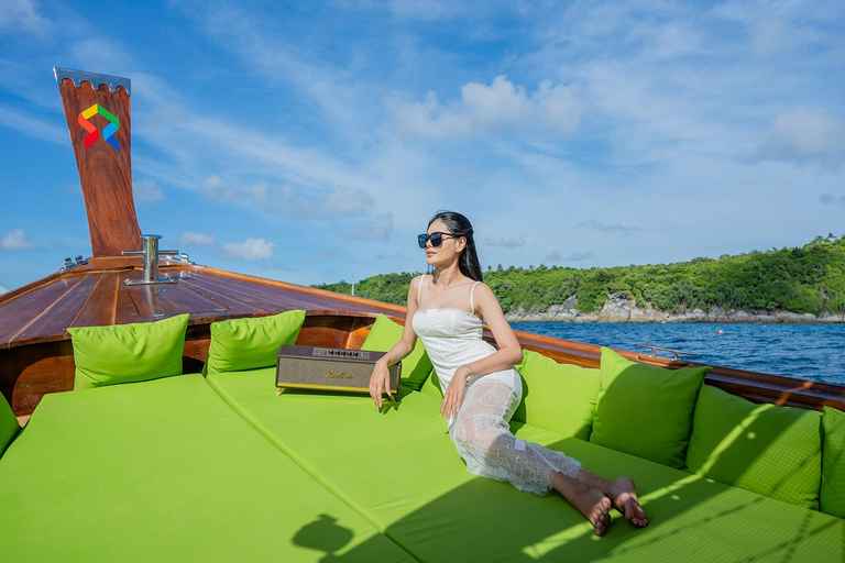 Phuket : Excursion d&#039;une journée en bateau privé de luxe à longue queue