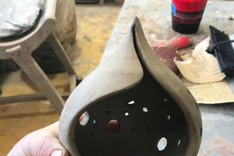 Handmade pottery class in Santorini