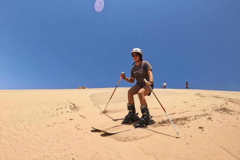 Ica: Sandboarding or sand skiing in the Ica desert