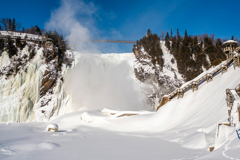 Québec (ville) : chute Montmorency avec téléphériqueChute Montmorency et billets aller-retour de téléphérique