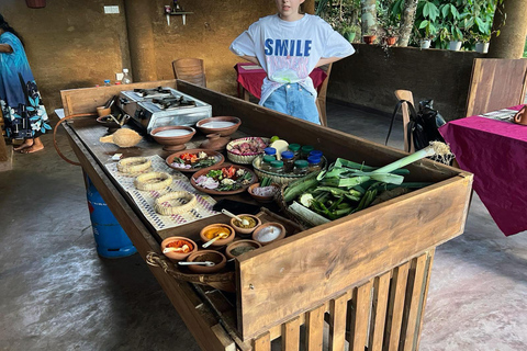 Kandy : Cours de cuisine villageoise 12 plats avec visite du marché