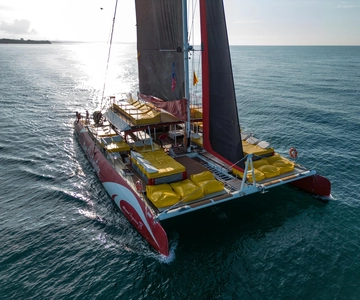 Cambrils: Catamaran cruise met drankjes en BBQ lunch optie