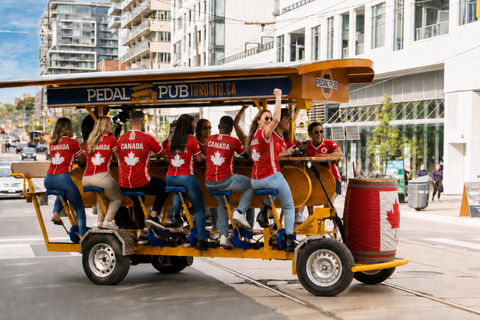 Toronto: Soccer Pre-Game Pedal Tour with Rooftop Watch Party