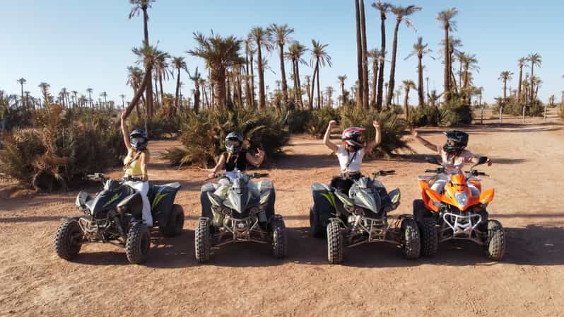 Balade en quad dans le desert palmeraie de Marrakech - quad