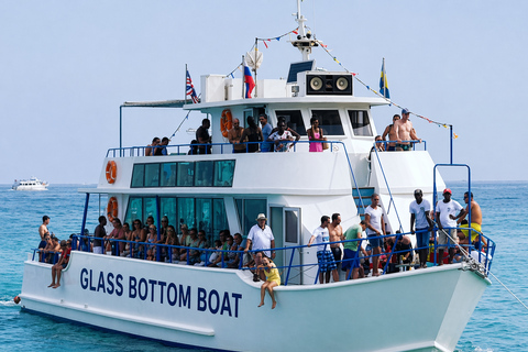 From Protaras: Glass Bottom Cape Greco & Blue Lagoon Cruise