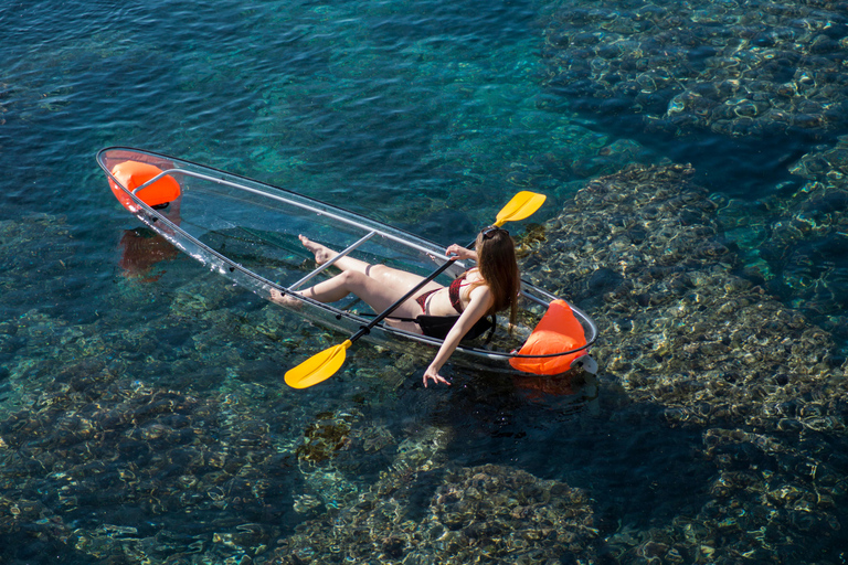 3 Hours Guided Tours in Transparent KayaksSan José, Almeria: Guided Tours in Transparent Kayaks