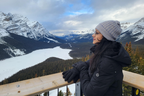 Z Canmore/Banff Icefields Parkway i Abraham Lake Bubbles