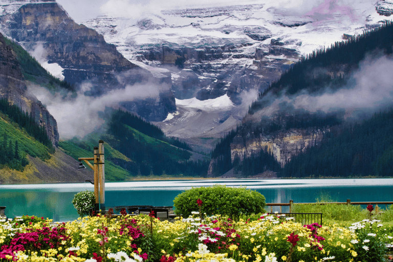 Da Canmore/Banff: Moraine Lake all&#039;alba e Lake LouiseDa Canmore/Banff: Alba sul lago Moraine e sul lago Louise