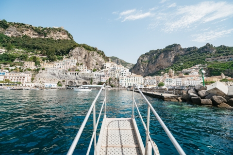 From Sorrento: Amalfi and Positano Full-Day Shared Boat Tour 9:00 AM Departure - Group Tour without Pick-Up
