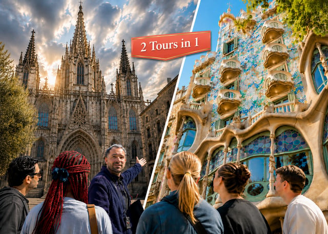 Visite à pied de Barcelone : vieille ville, Ramblas et maisons de Gaudí
