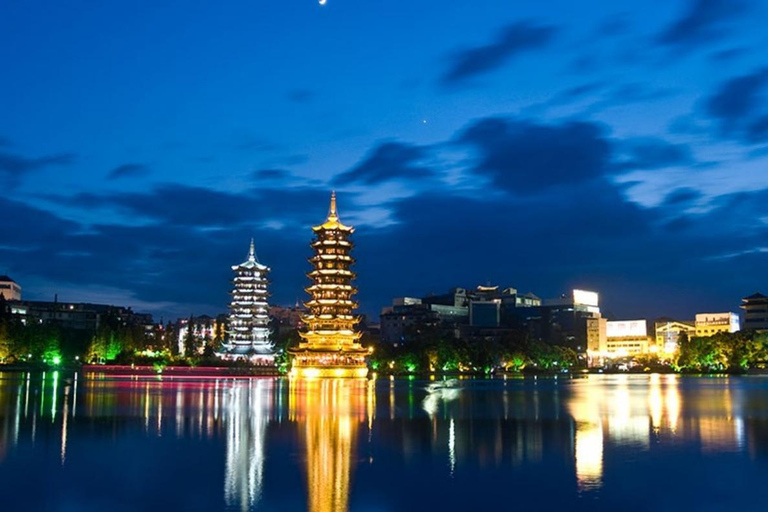 Guilin Afternoon: Reed Flute Cave, Elephant Hill, Night Tour