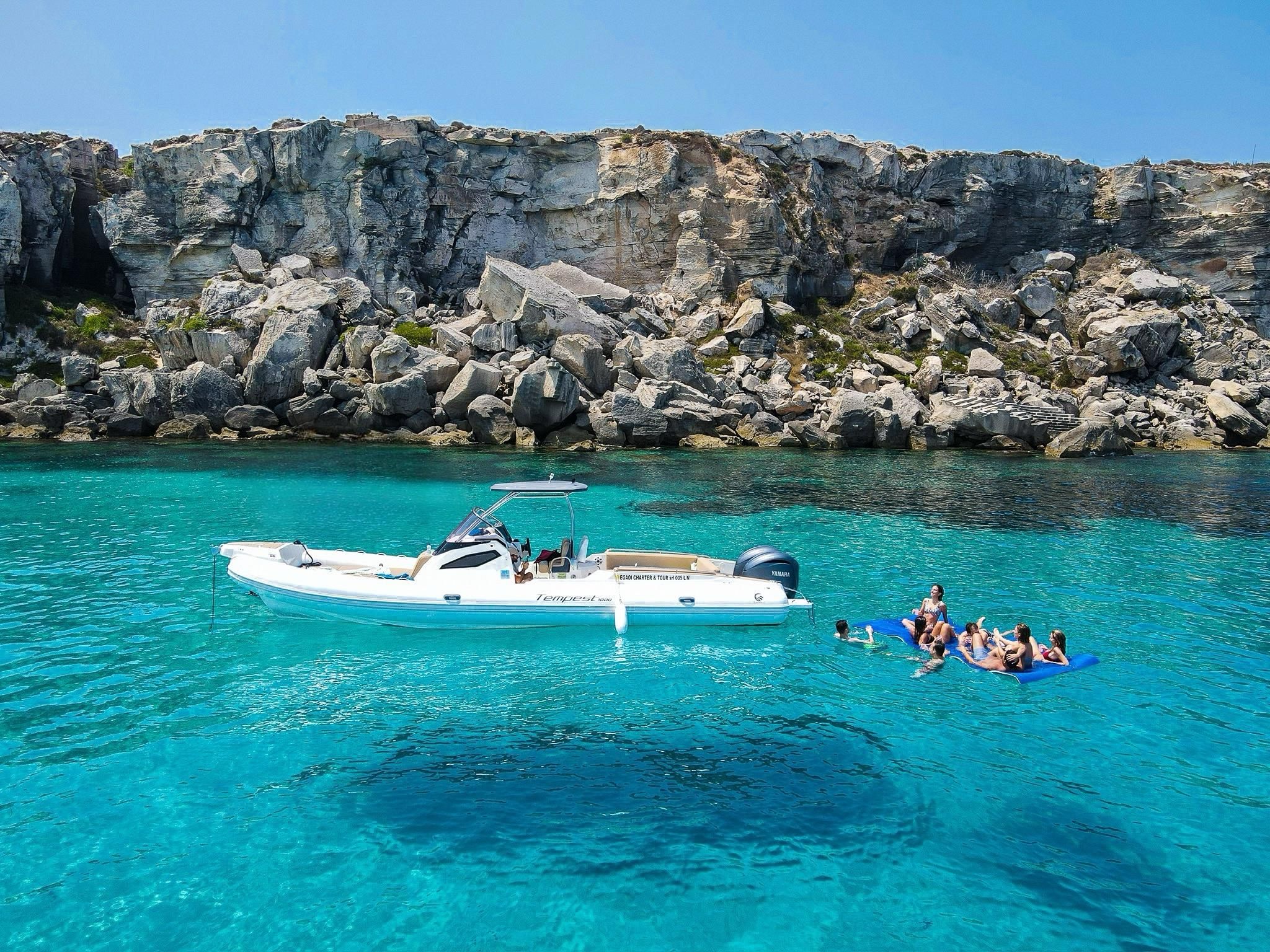 Von Trapani: Ganztägige Kreuzfahrt nach Favignana und Levanzo