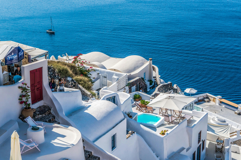 Santorini Panorama : visite à pied privée de 3 heuresPetit groupe privé