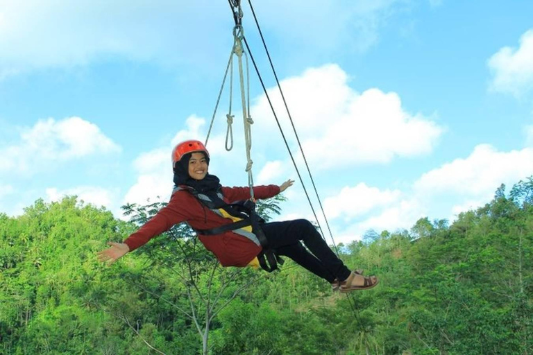 Yogyakarta: Flying Fox, Pule Payung & Ricefield Scenic Tour
