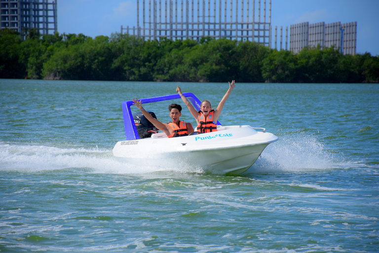 Cancun: Jungle Tour Adventure with Speedboat and Snorkeling Jungle Tour for 1