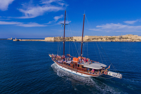 Sliema: Scenic Coastal & Harbour Cruise w/Lunch & Transport Including Transportation