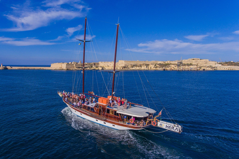 Sliema: Scenic Coastal & Harbour Cruise w/Lunch & Transport Including Transportation