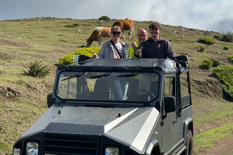 West Jeep tour Madeira: Fanal, Seixal beach, Vulcaninc Pools