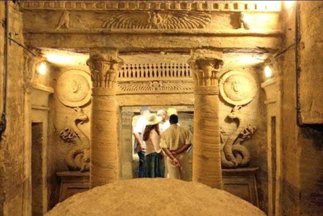 Visit Catacomb of Kom El-Shoqafa in Alexandria, Egypt