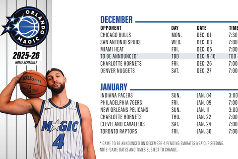 Orlando: Orlando Magic NBA Basketball Tickets Ultimate Seating (Lower Level) - Preseason Game