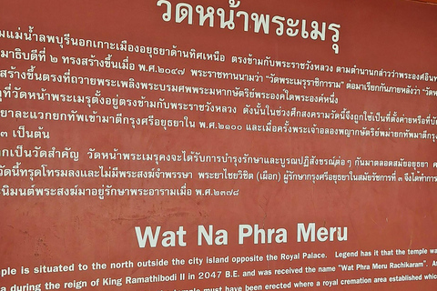 Bangkok: Ayutthaya hidden temples & tuk-tuk tour