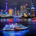 Crociera serale sul fiume Huangpu: atmosfera accogliente e luci moderne di Shanghai