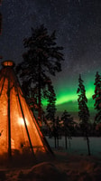 Saariselkä, Aurora Fototour mit dem Auto mit Transfer & Drinks - Hizvo