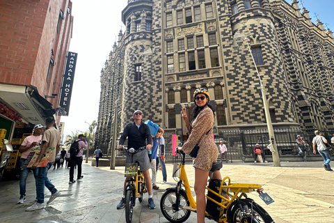 Medellin Botero Square and Downtown with local coffee in E-Bike City Tour