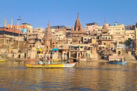 Visite d'une journée à Varanasi avec tour en bateau le matin et Sarnath