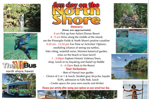 Oahu: North Shore Day Trip with Activities Included North Shore Fun Day with Activities Included - from Koolina
