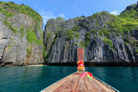 from phi phi : private long tail boat with snorkeling