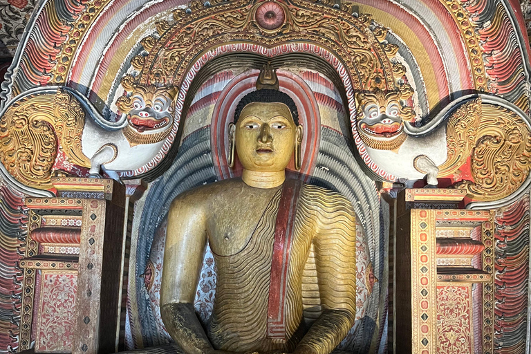 Kandy: Sigiriya Rock & Dambulla Cave Temple adventure tour
