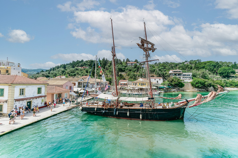 From Corfu Island: Antipaxos & Paxos Blue Caves Boat Cruise Pick-up from Corfu Island to Corfu Port