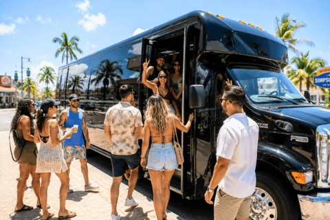 St. Maarten: Beach Hopping Party Bus with Karaoke & Games