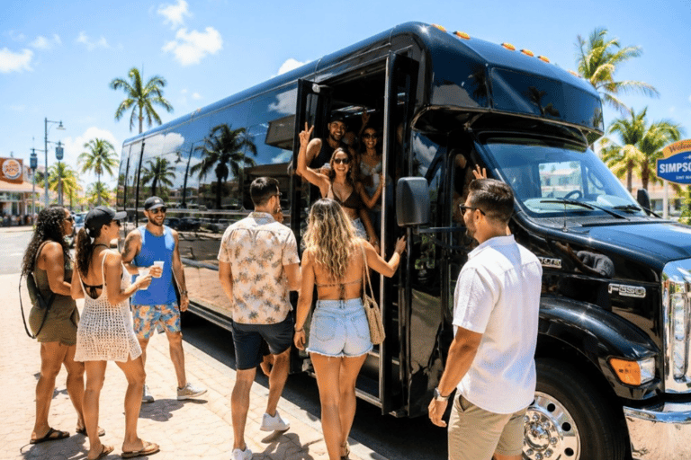 St. Maarten: Beach Hopping Party Bus with Karaoke & Games
