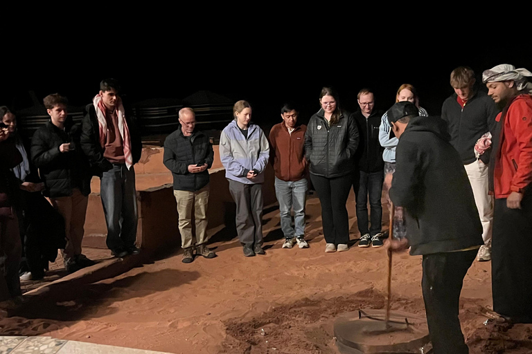 Wadi Rum: 4-Hour Jeep Tour with 1-Night Desert Camp & Meals